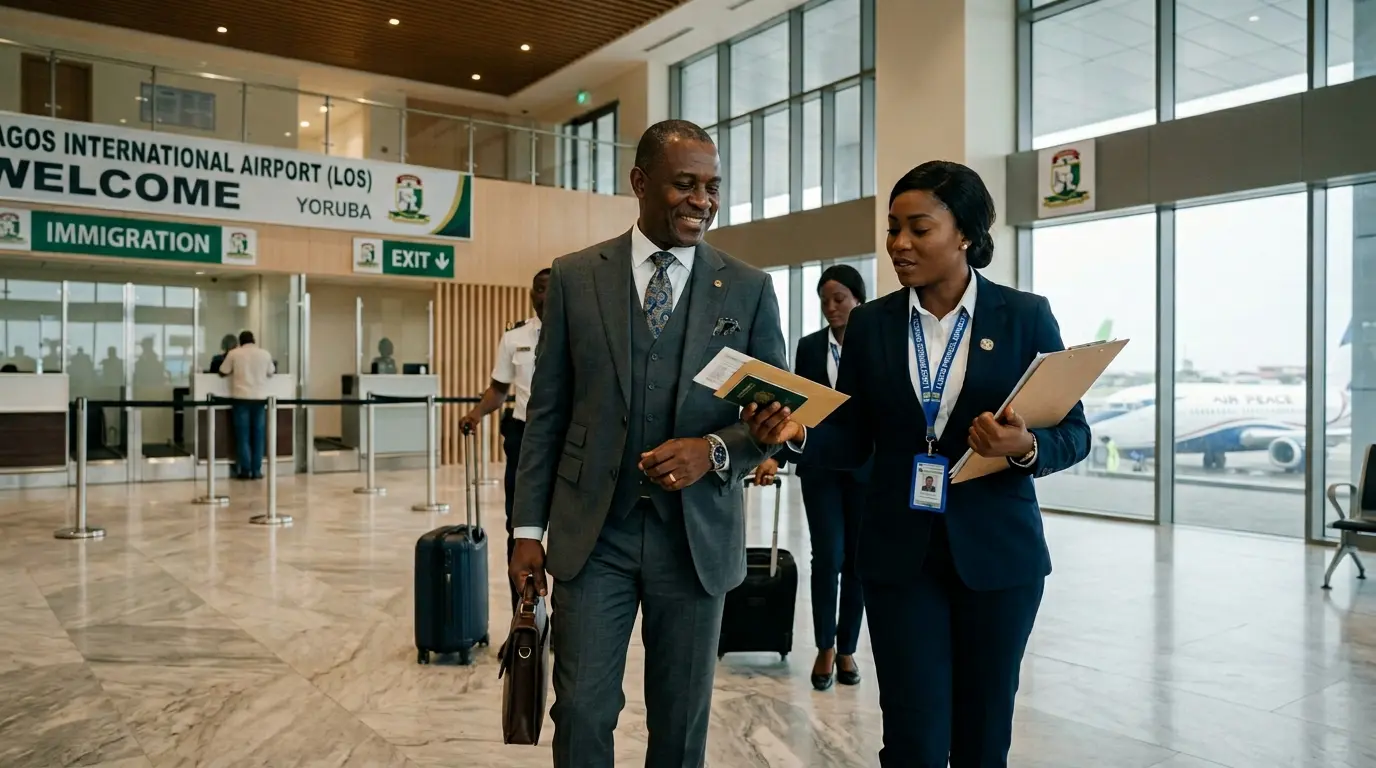 Executive Received at the airport